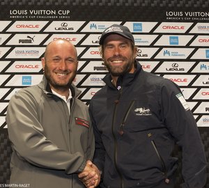 Artemis Racing vs. Luna Rossa Challenge in the Louis Vuitton Cup Semifinals 
