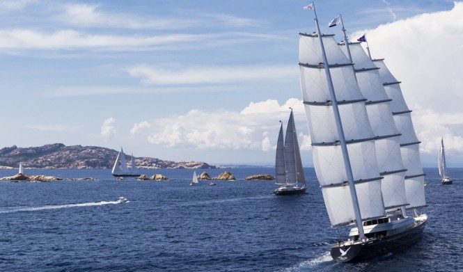 Charter yacht Maltese Falcon at the 2013 Perini Navi Cup - Image credit to Perini Navi