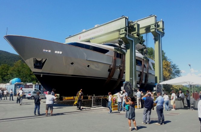 Launch of the Sanlorenzo SD92 superyacht Minu