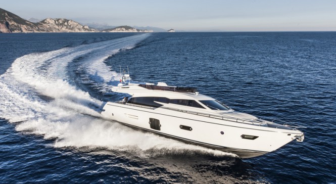 Luxury yacht Ferretti 750