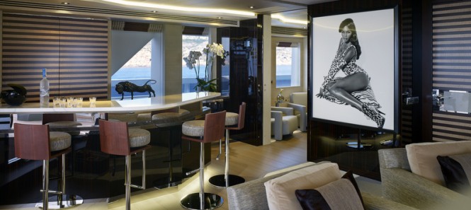 Luxury yacht Galactica Star - Bar