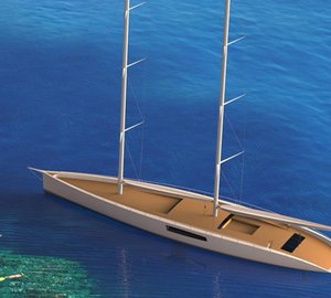 The advanced design and model of 44m Persak & Wurmfeld Yacht Concept on display at upcoming FLIBS
