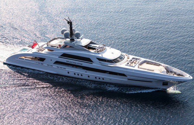 65m Heesen mega yacht Galactica Star - Photo credit to Jeff Brown