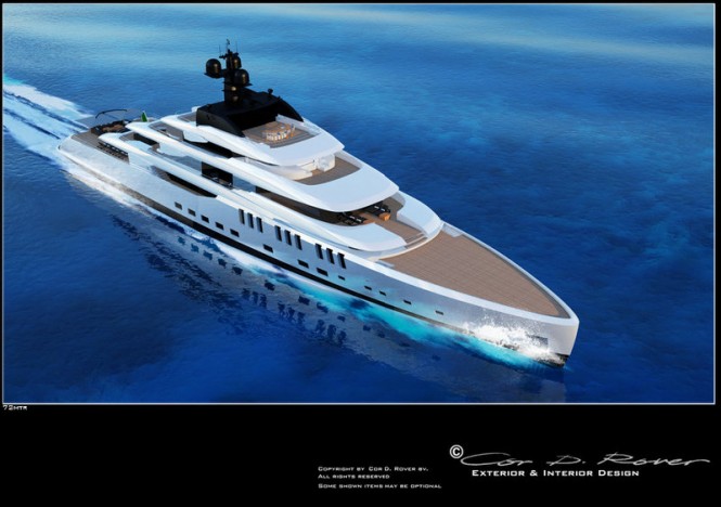 72m Beach mega yacht concept by Cor D Rover