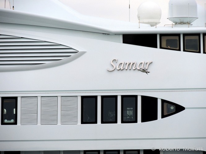 77m yacht SAMAR - Photo by Roberto Malfatti
