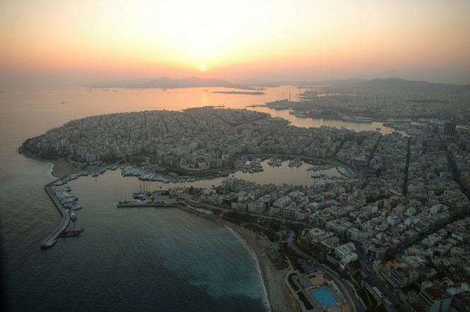 Aerial view of Zea Marina