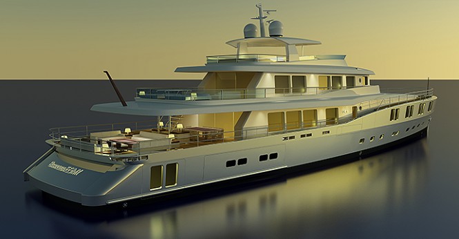 B165 Yacht Concept - aft view