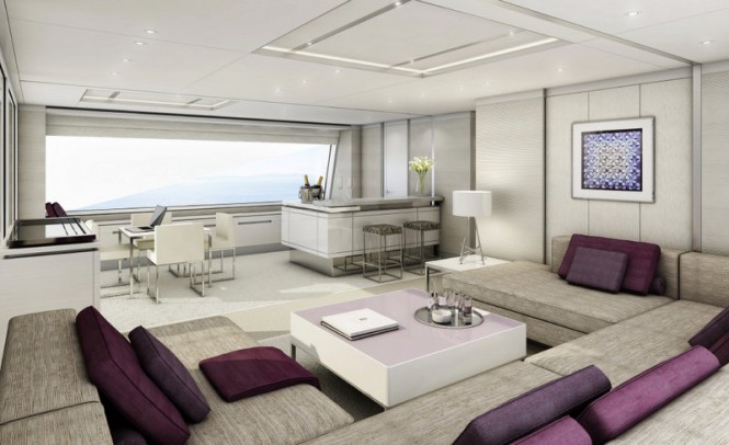 Benetti F-125' Yacht - Sky Lounge