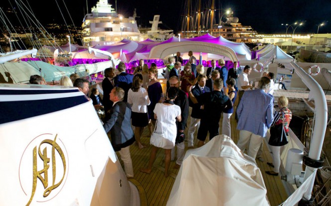 Celebrations aboard the Feadship Yacht Heavenly Daze