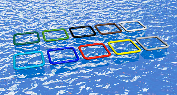 Colour choices of sea pool for superyachts