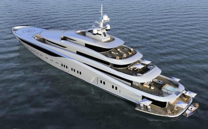 Dorries' plus 80m platform based on the engineering of the 85m mega yacht Graceful