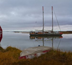 Expedition yacht TARA now about to go through the Northwest Passage