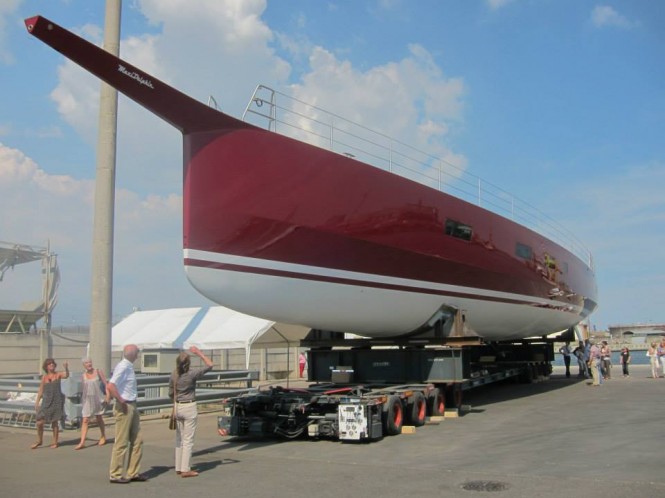 FC100 superyacht Nomade IV by Maxi Dophin at launch