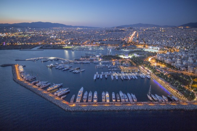 Flisvos - a superyacht marina in the popular Eastern Mediterranean yacht charter location - Greece