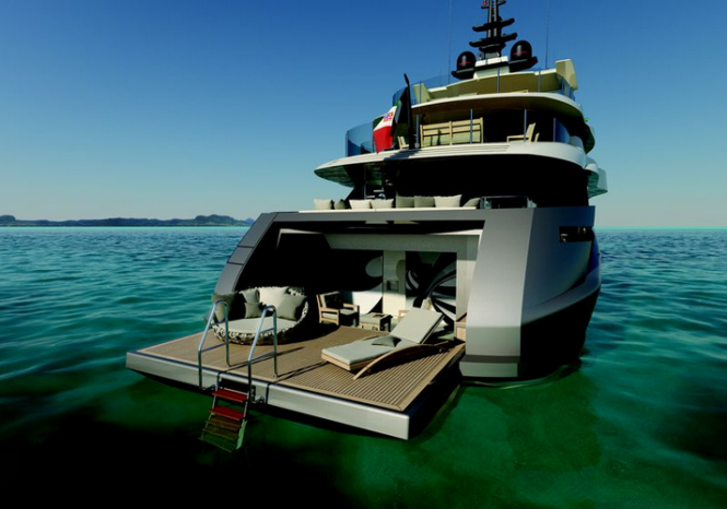 Luxury superyacht Project M50 S by Mondo Marine and Luca Dini Design