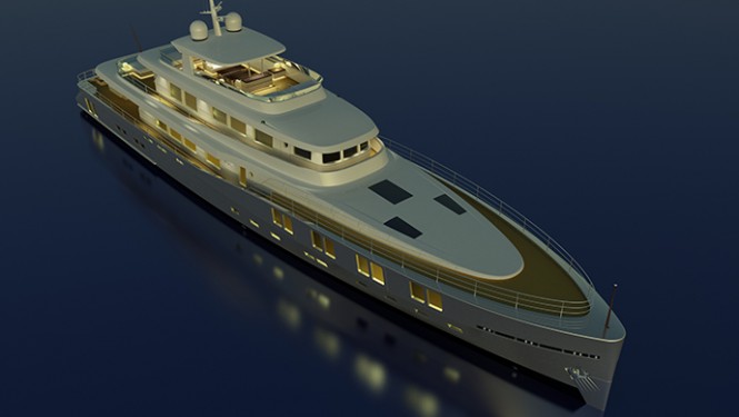 Luxury yacht B165 concept - upview