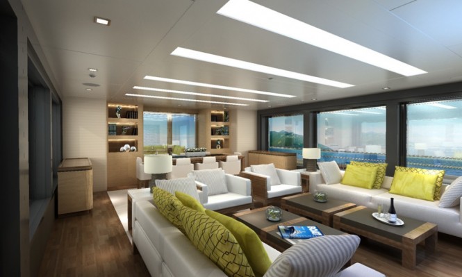 Luxury yacht Discovery 88 project - Interior