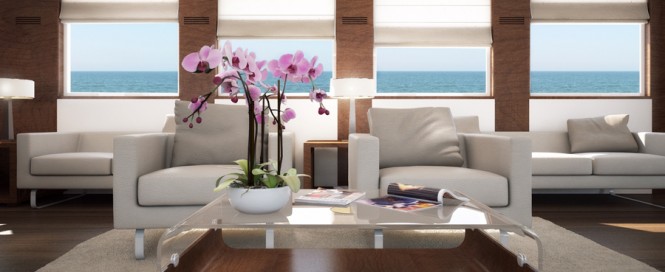 Luxury yacht Majesty 155 - Main Saloon Luxury yacht Majesty 155 - Main Saloon