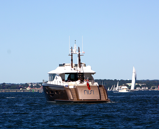 Luxury yacht NISI - aft view Luxury yacht NISI - aft view