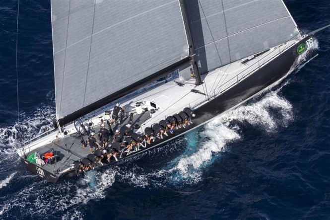 Luxury yacht Ran 2 racing in the good conditions of Day 3