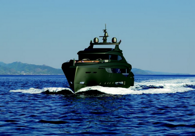 M50 GTO Yacht - front view