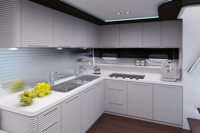 Motor yacht 95 Sport concept - Galley