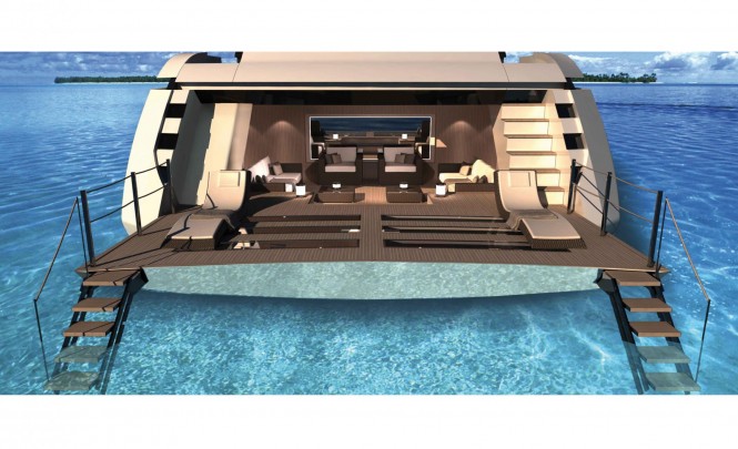 Oceano 42 superyacht - Beach area