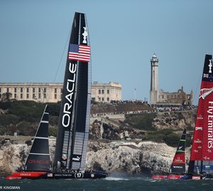 America's Cup Race 9 won by Oracle Team USA