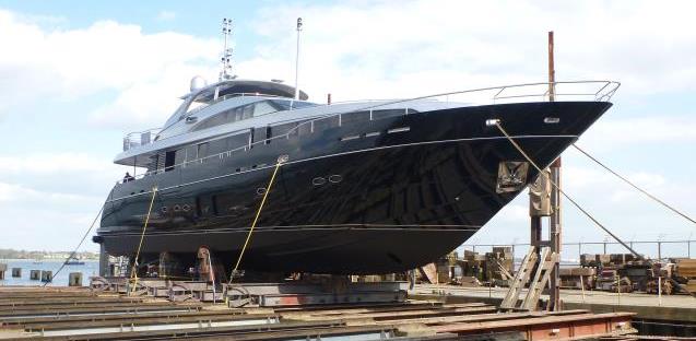 Princess 32M superyacht after completion at Solent Refit
