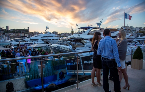 Princess yachts on display during the event