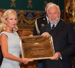 Sir Robin Knox-Johnston awarded during Monaco Classic Week 2013