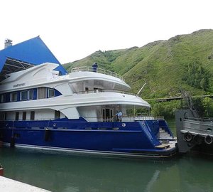 First pre-trial cruise for the new 48m motor yacht BAYTEREK developed by ProLine