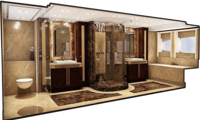 Project Galatea Yacht - Owners Bathroom