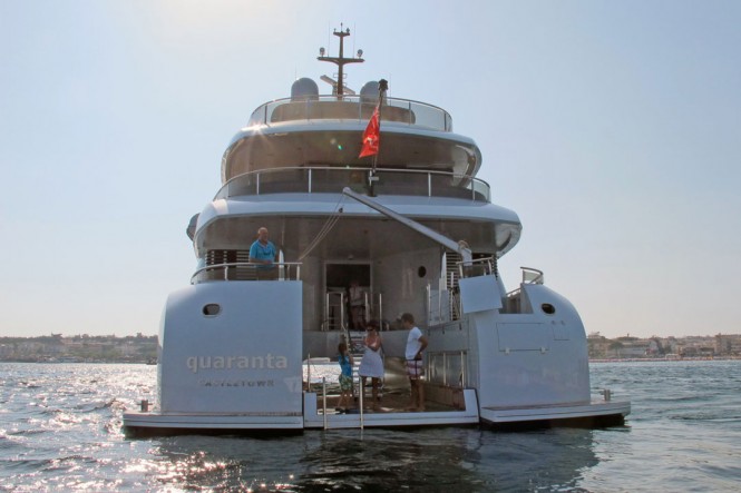 Quaranta Yacht - aft view