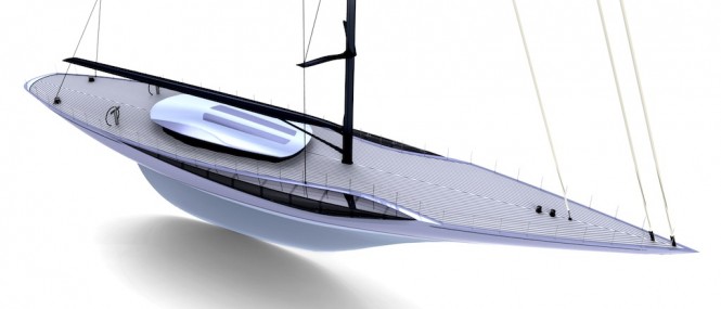 Renaissance sailing yacht concept - front view