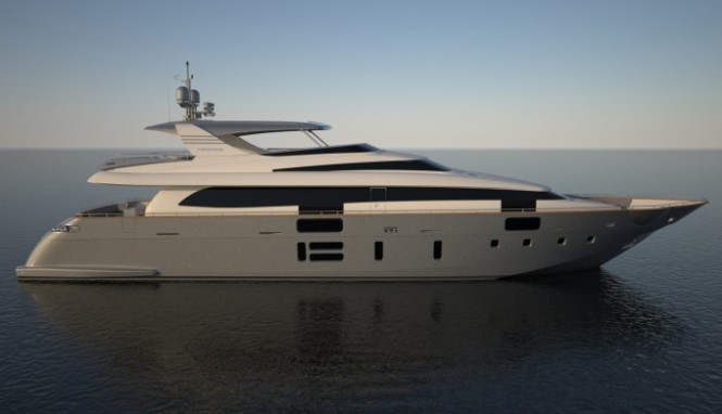 Rendering of Canados 108 Yacht M&A's by Canados Yachts