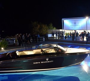 Riva attends Maserati Blue Carpet Night