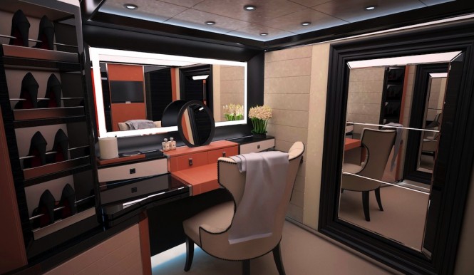 Sailing yacht Renaissance concept by George Wolstenholme - dressingroom