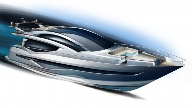 Superyacht Galeon 820 Skydeck project