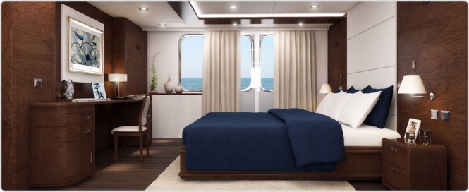 Superyacht Majesty 155 - Owners Cabin Superyacht Majesty 155 - Owners Cabin
