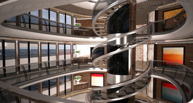 Superyacht Nautilus project - Interior
