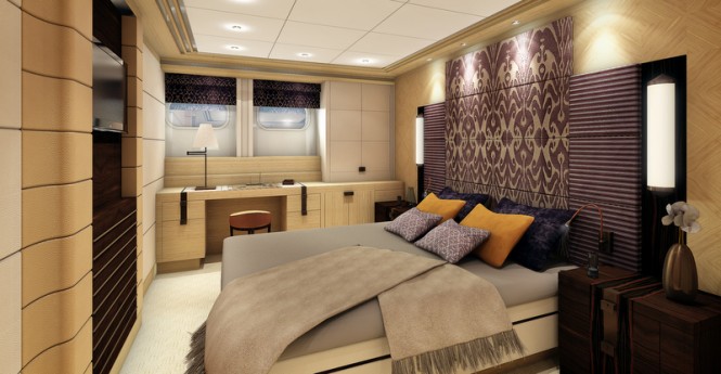 Superyacht Project Galatea - Guestroom