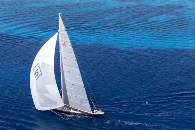 Superyacht Velsheda Winner in the J Class in the first day of racing in Porto Cervo