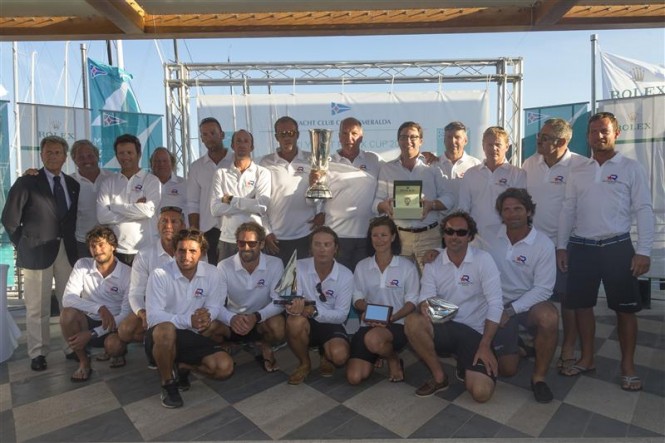 The crew of Altair Yacht - Winners of the Maxi Racing/Cruising Class