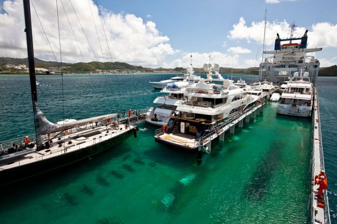 Yachts transported by Dockwise Yacht Transport