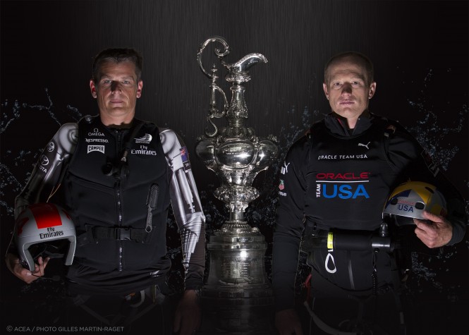34th America's Cup - Final Match - Opening Press conference -  Dean Barker and Jimmy Spithill for the America's Cup