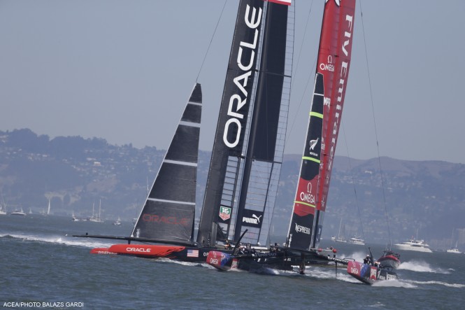 34th America's Cup - Oracle vs ETNZ; Day 1 Racing 34th America's Cup - Oracle vs ETNZ; Day 1 Racing