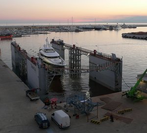 Maintenance works on 40m Hakvoort Yacht APOSTROPHE performed by Tankoa Yachts 