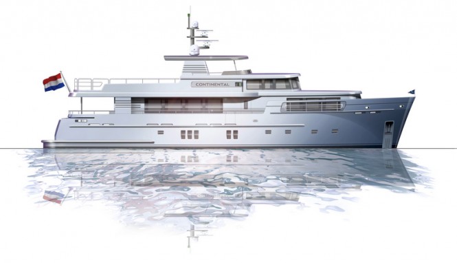 Continental Trawler 28 RPH Yacht by Wim van der Valk in white