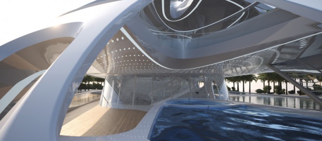 Project JAZZ superyacht - Close up pool
